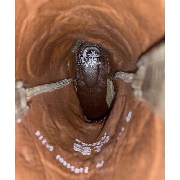 Eight Second Angel Belle Heart Boots Brown Size 7.5 Leather Women's - Picture 8 of 12